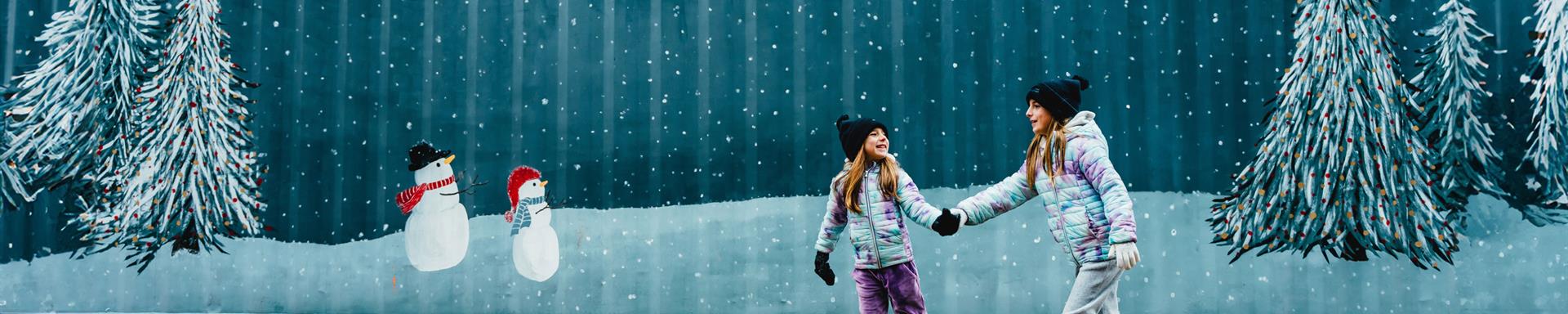 Image of two young girls having fun in Borthwell